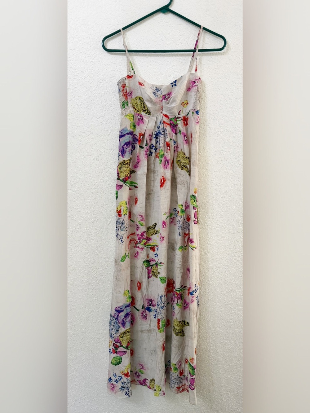 Vintage Rare Betsey Johnson Floral Maxi Dress - Silk  - 0